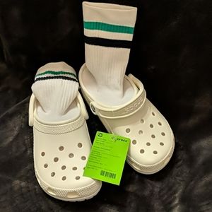 Crocs with socks!